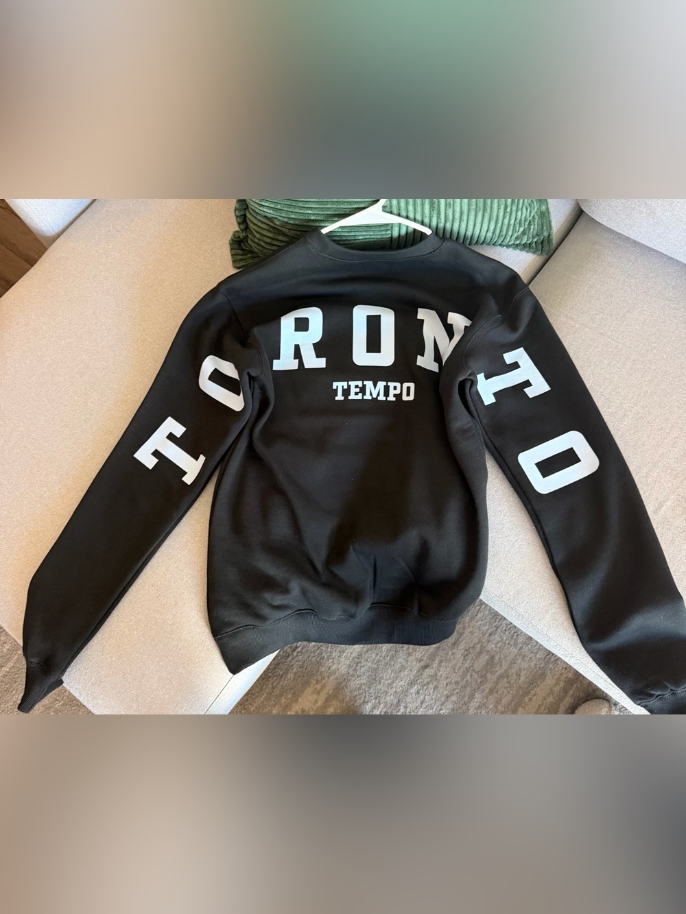 Tempo Toronto Peace Collective Black Crewneck Sweatshirt XS
